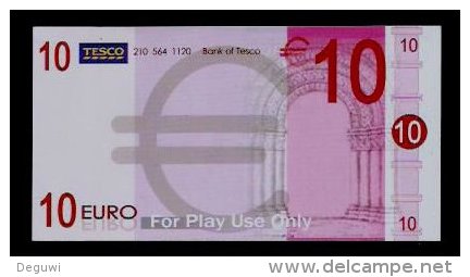 Test Note "TESCO, Type A" Billet Scolaire, 10 EUROS, Training, EURO Size, RRRRR, UNC -, Canceled, Extrem Scarce! - Other & Unclassified