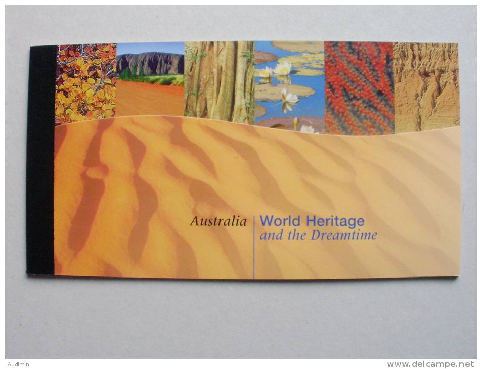 UNO-New York 809/14 MH 4 Booklet 4 Oo/used, UNESCO-Welterbe: Australien - Libretti