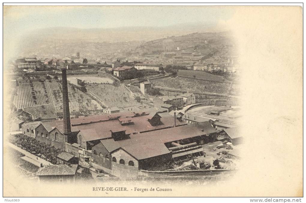 RARE CARTE POSTALE        VUE GENERALE FORGE DE COUZON - Criquetot L'Esneval