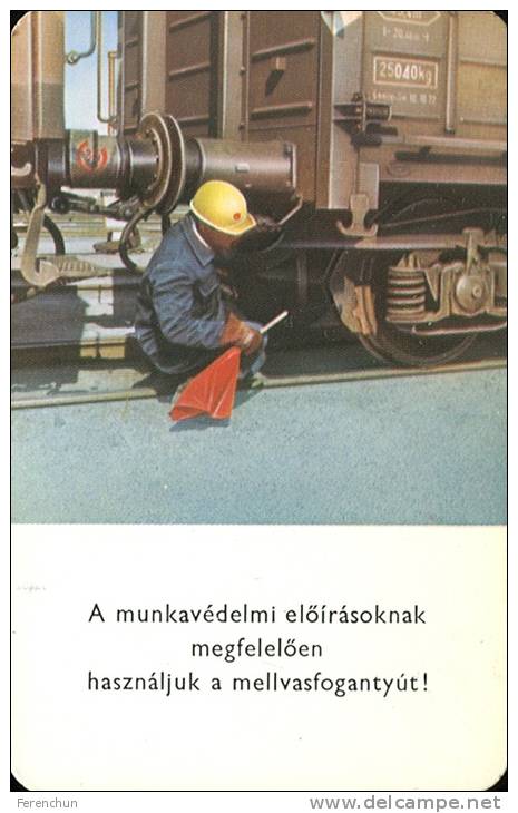 RAIL * RAILWAY * RAILROAD * TRAIN * HUNGARIAN STATE RAILWAYS * MAV * CALENDAR * Munkavedelem 1979 2 * Hungary - Small : 1971-80