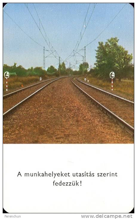 RAIL * RAILWAY * RAILROAD * HUNGARIAN STATE RAILWAYS * MAV * CALENDAR * Munkavedelem 1979 4 * Hungary - Small : 1971-80