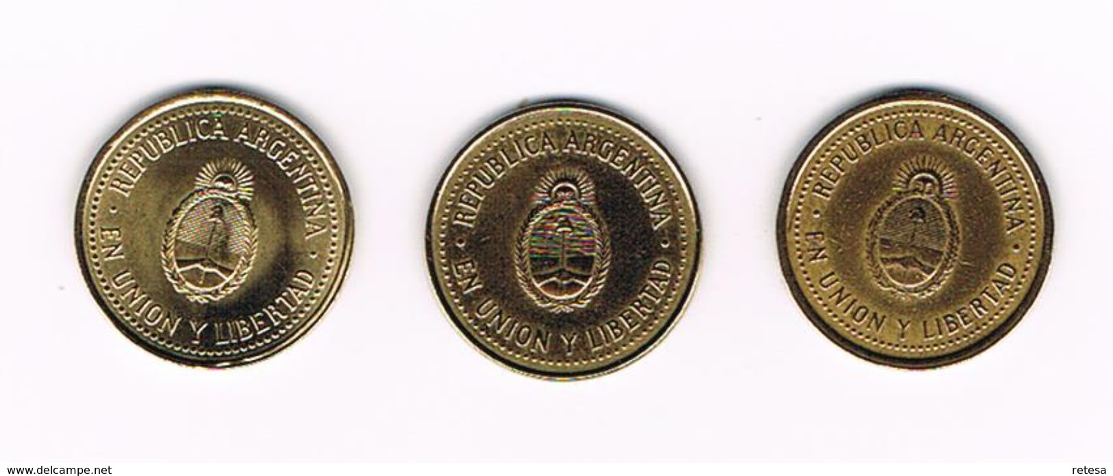 ARGENTINA  3 X 10  CENTAVOS  1992/1993/2004 - Argentine