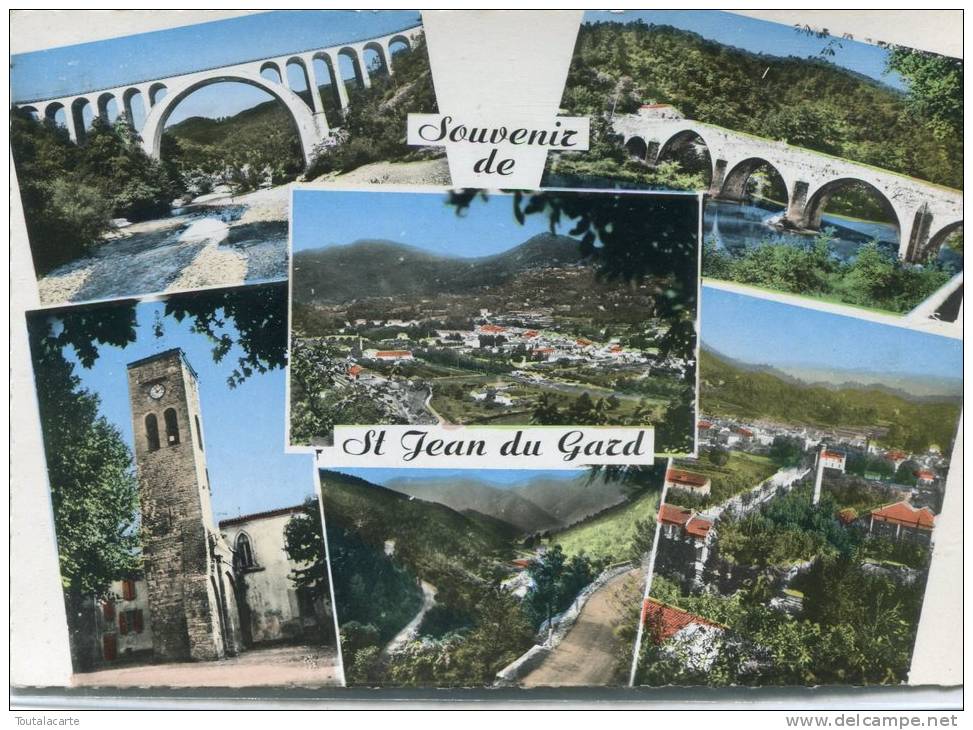 CPSM 30 SOUVENIR DE ST JEAN DU GARD 1965  Grand Format - Saint-Jean-du-Gard