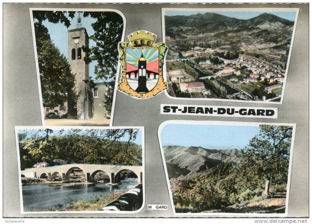 CPSM 30  ST JEAN DU GARD MULTI VUES  1967 Grand Format - Saint-Jean-du-Gard