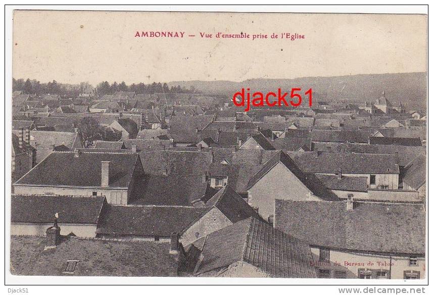 AMBONNAY (Marne) - Vue D'ensemble Prise De L'Eglise - 1909 - Otros & Sin Clasificación