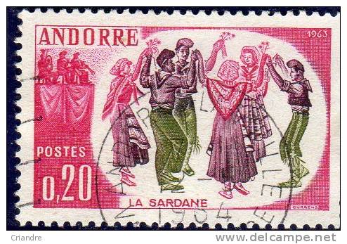 Andorre :année 1963 (la Sardane) N° 166 Oblitéré - Usados