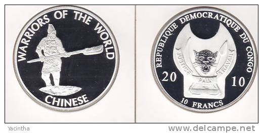 @Y@  Congo Kongo 10 FR 2010 Warriors Of The World  Chinese `` Proof. - Congo (Democratische Republiek 1998)