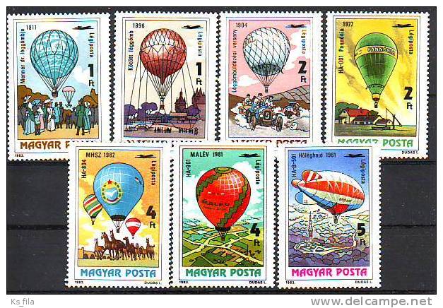 HUNGARY - 1983. AIR. Bicentenary Of Manned Flight - MNH - Unused Stamps