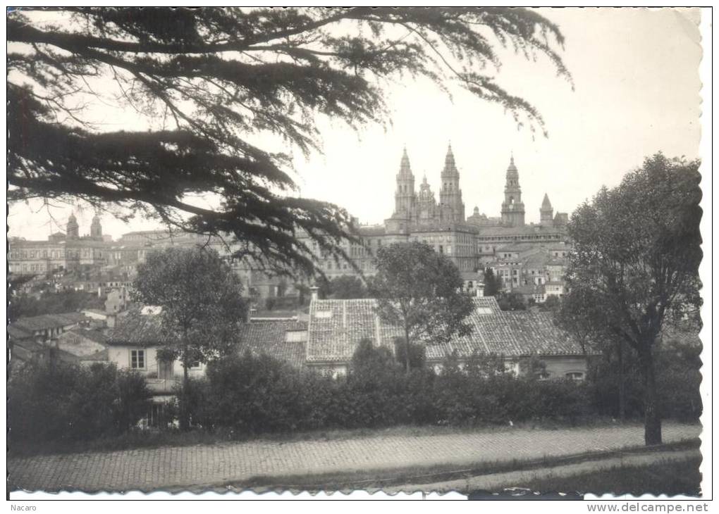 Espagne - España -  Santiago De Compostela - Vista Artistica Desde La Herradura - Santiago De Compostela