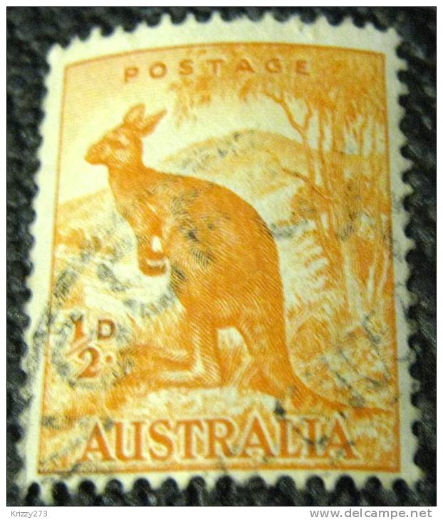 Australia 1937 Kangaroo 0.5d - Used - Used Stamps