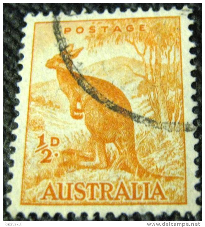 Australia 1937 Kangaroo 0.5d - Used - Oblitérés