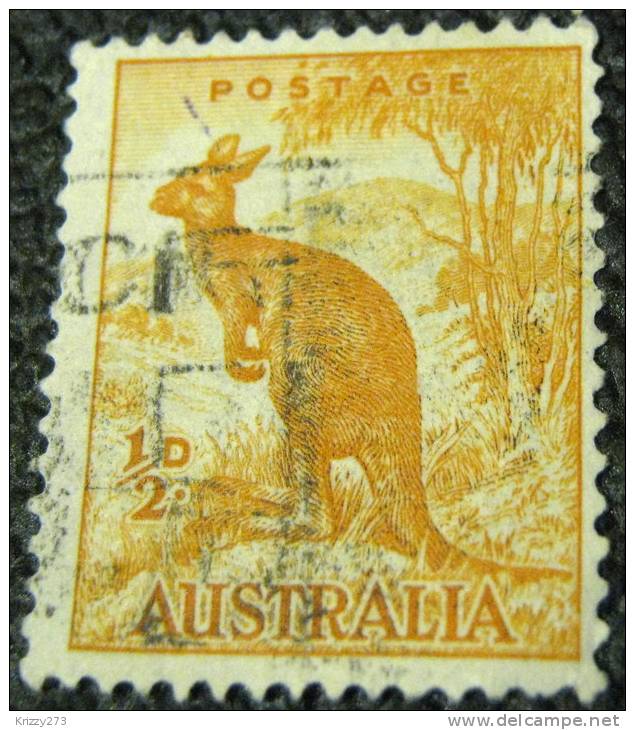 Australia 1937 Kangaroo 0.5d - Used - Used Stamps