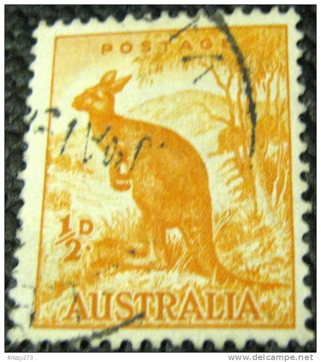 Australia 1937 Kangaroo 0.5d - Used - Used Stamps