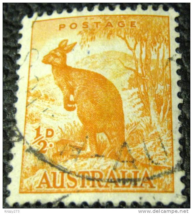 Australia 1937 Kangaroo 0.5d - Used - Gebruikt