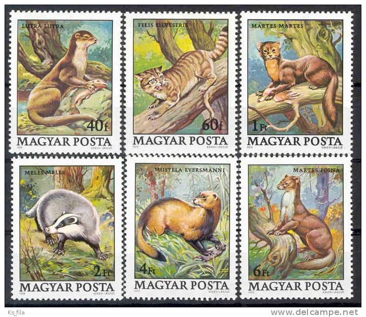 HUNGARY - 1979. Protected Animals - MNH - Nuevos