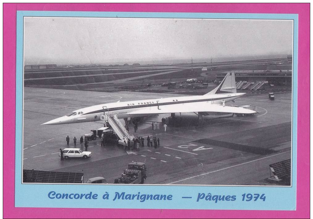 Concorde à Marignane Pâques 1974 - 1946-....: Moderne