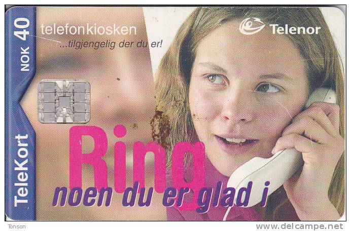 Norway, N176, Ring Jente, CN: C06140437, 2 Scans. . - Norvegia