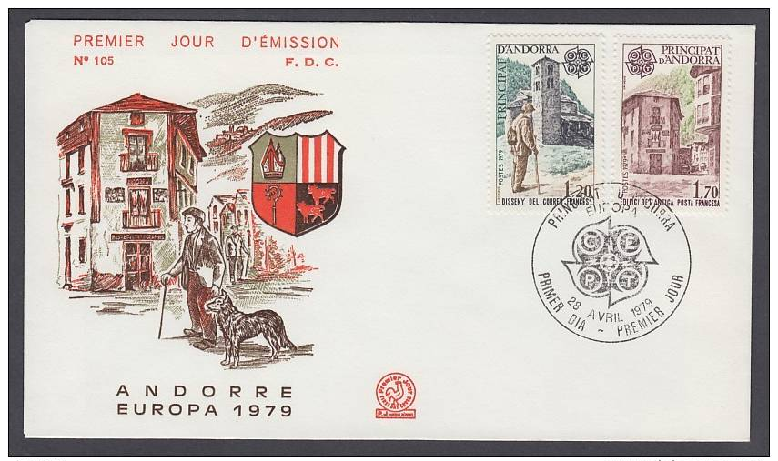 CEPT Europa - FDC 1979 - Andorra (France) - MiNr. 297-298 - 1979