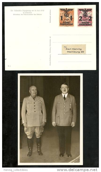 POLAND -GERMAN OCCUPATION 1940, On Prof. Hoffmann Photocard - M1 - Gouvernement Général