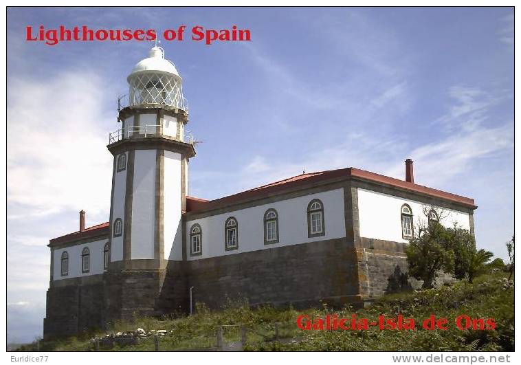 Lighouses Of Spain - Galicia/Isla De Ons Postcard Collector - Faros