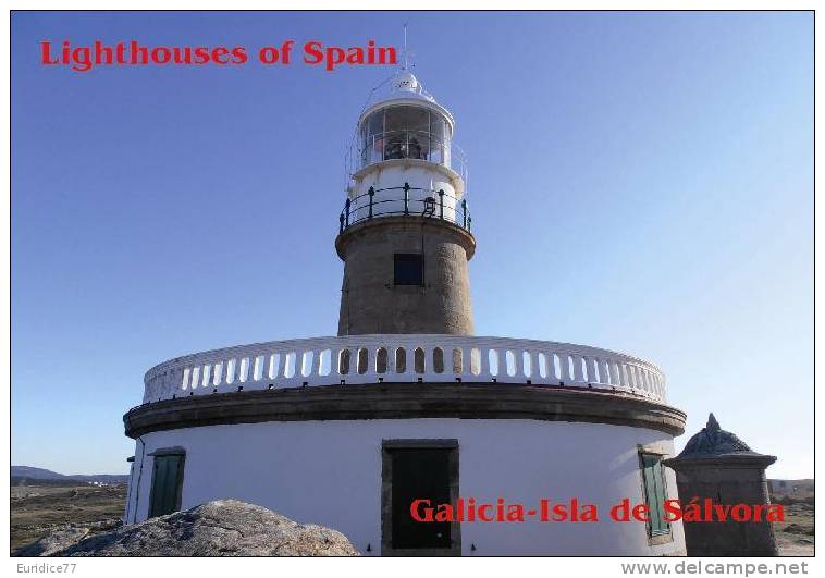 Lighouses Of Spain - Galicia/Isla De Sálvora Postcard Collector - Faros
