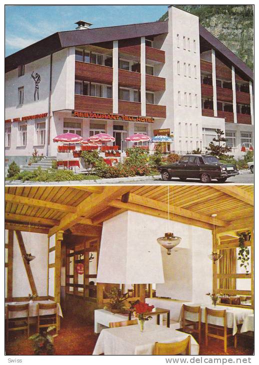 TELL HOTEL TESTAURANT   MUOTATHAL   CAR    AUTO     2 SCANS - Muotathal