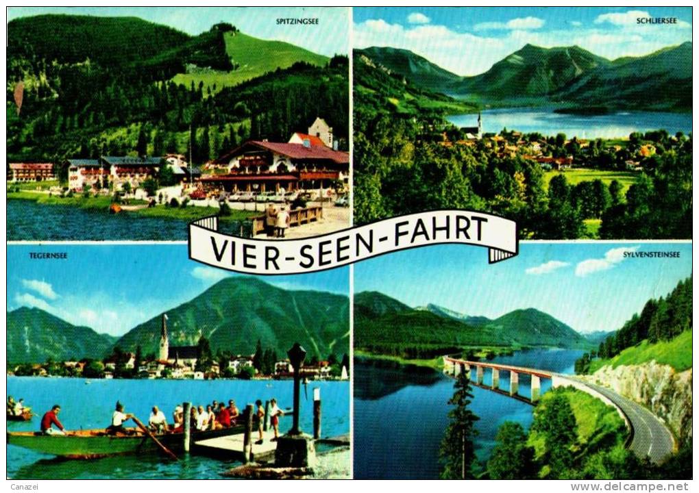 AK Vier-Seen-Fahrt, Gel 1967 (Stempel Bad Tölz) - Bad Toelz