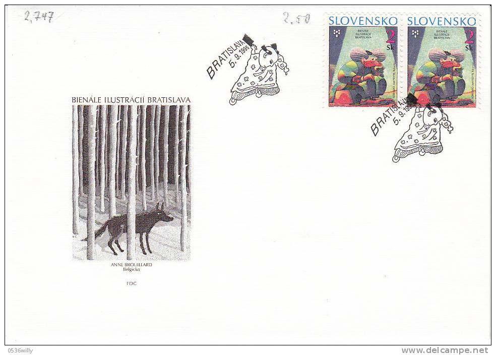 Slowakei-Bratislava  1995. Biennale Der Buchillustrationen - Buch (2.747) - Storia Postale