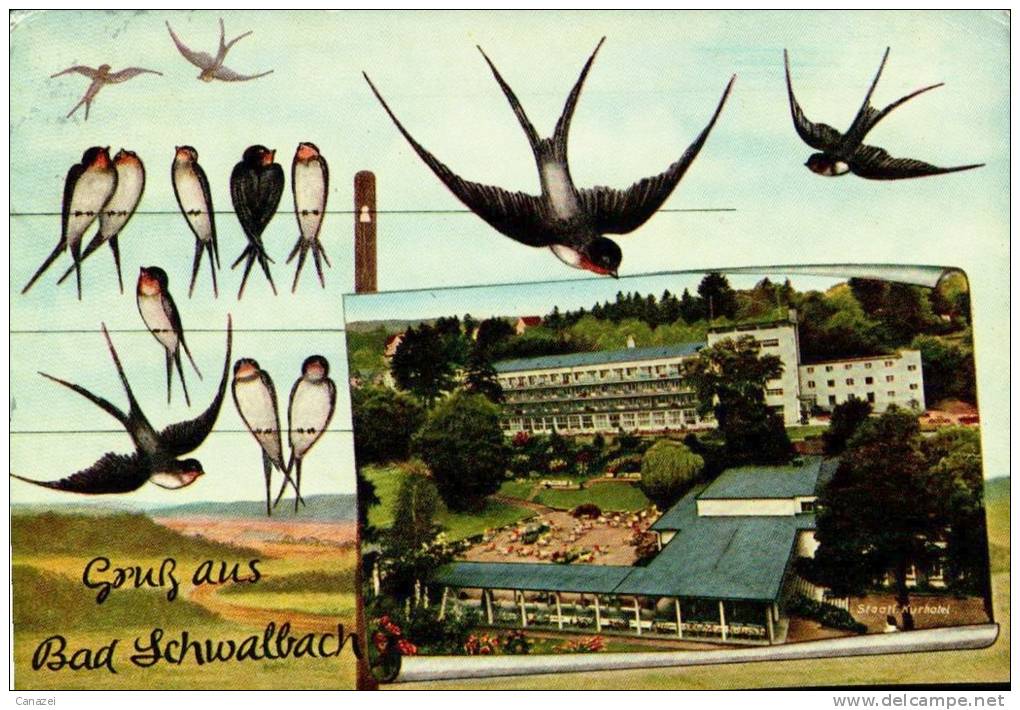 AK Bad Schwalbach, Gel 1963 - Bad Schwalbach