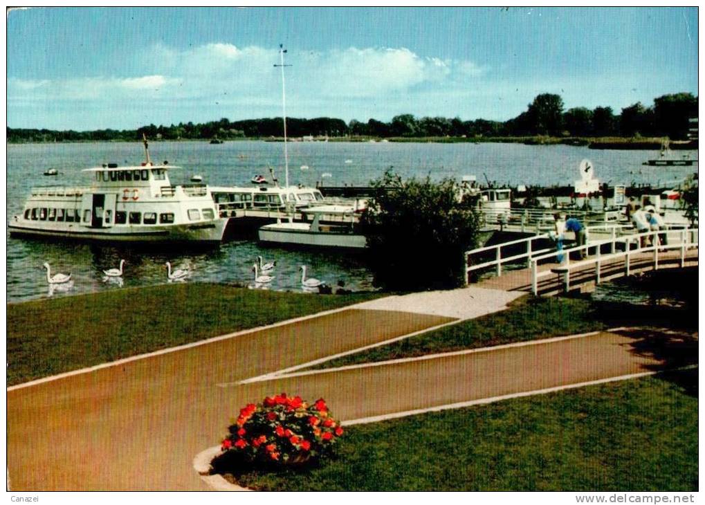 AK Bad Zwischenahn, Bootsanleger Am Kurpark, Gel Um 1970 - Bad Zwischenahn