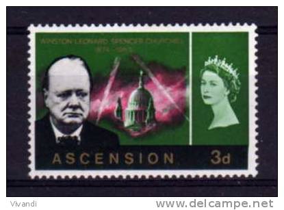 Ascension Island - 1966 - 3d Churchill Commemoration - MH - Ascension