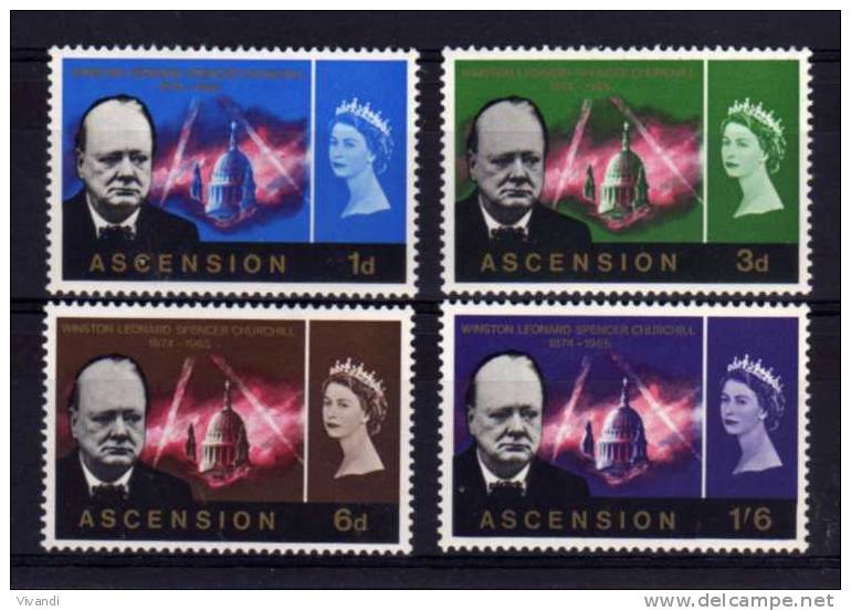 Ascension - 1966 - Churchill Commemoration - MH - Ascensión