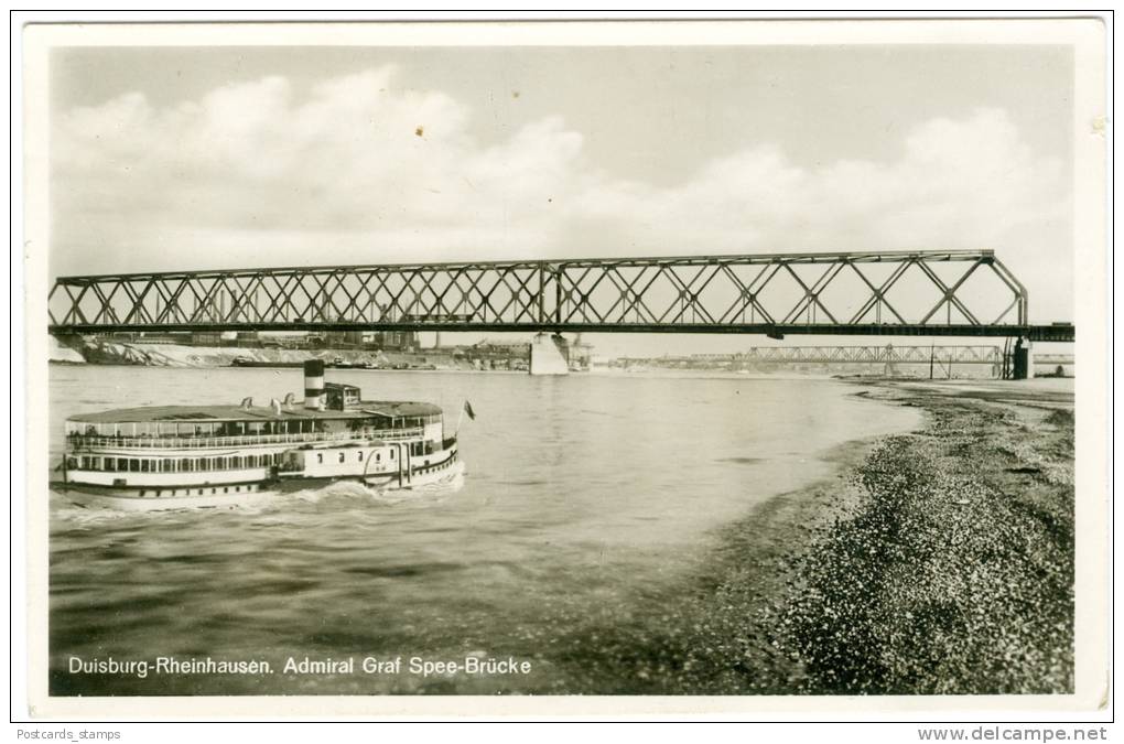 Duisburg-Rheinhausen, Admiral Graf Spee-Brücke, 1939 - Duisburg