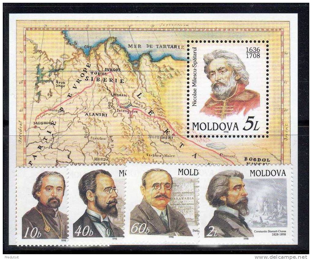 MOLDAVIE - N° 226/9  + Bloc N°18  **  (1998) - Moldova