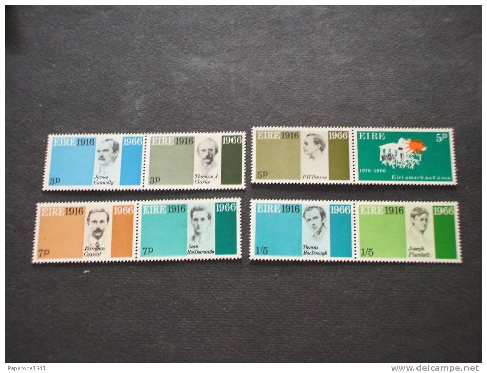IRLANDA - 1966 RIVOLUZIONE 8 Valori, N. 2 Serie- NUOVI(++) - TEMATICHE - Unused Stamps