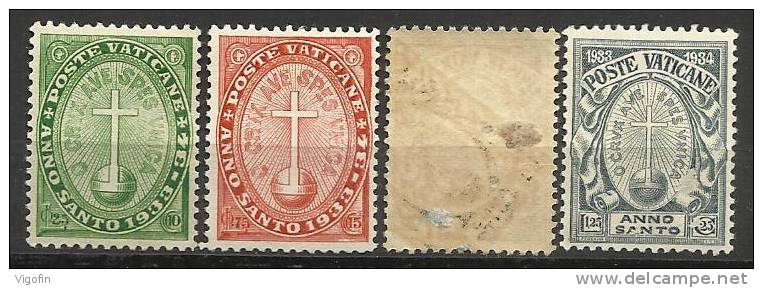 VAT 1933-17-20 HEILIGES JAHRE, VATIKAN, 1 X 3v, MNH - Neufs