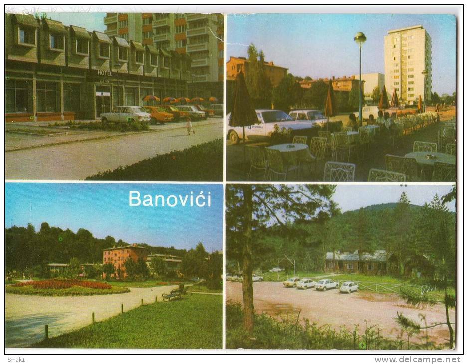 EUROPE BOSNIA BANOVI&#262;I 4 FOTOS Nr. 120 OLD POSTCARD 1983. - Bosnia And Herzegovina