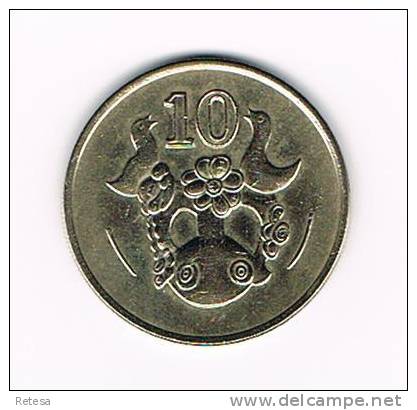 CYPRUS  10 CENTS   1992 - Zypern