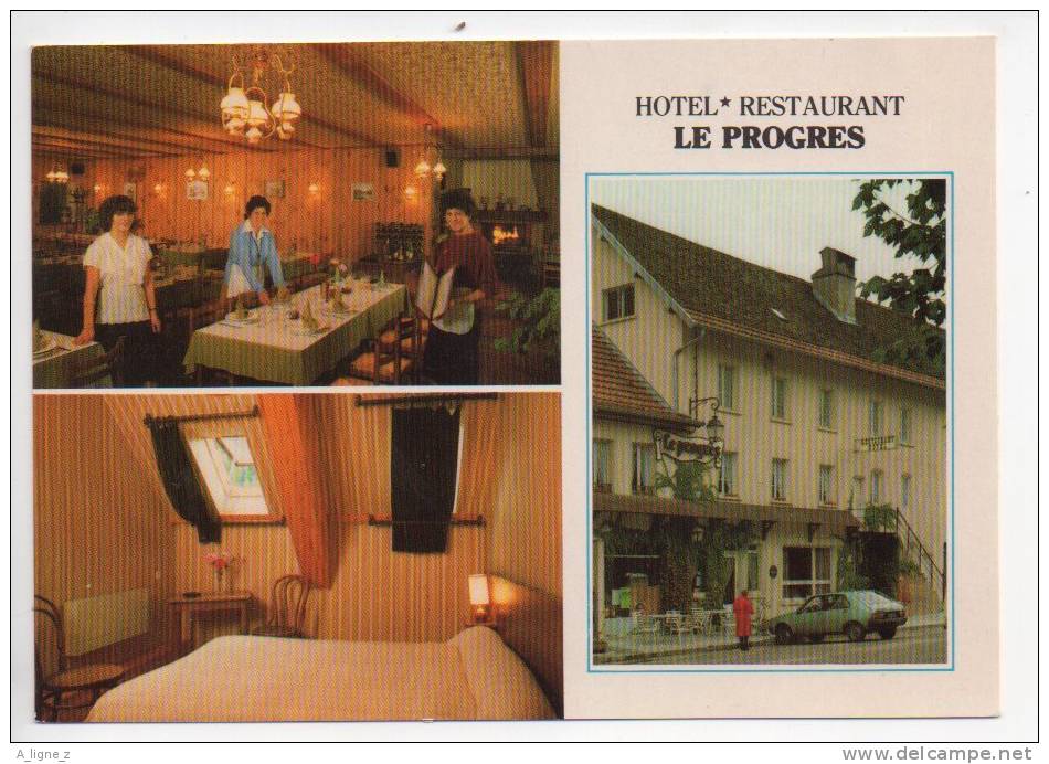 Ref 95  : Dept 25 CPSM ORNANS Hotel Restaurant Le Progrès - Other & Unclassified