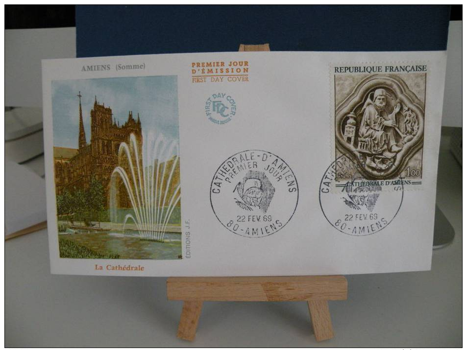 FDC - La Cathédrale - 80 Amiens - 22.2.1969 Coté 3 € (2013) - 1960-1969