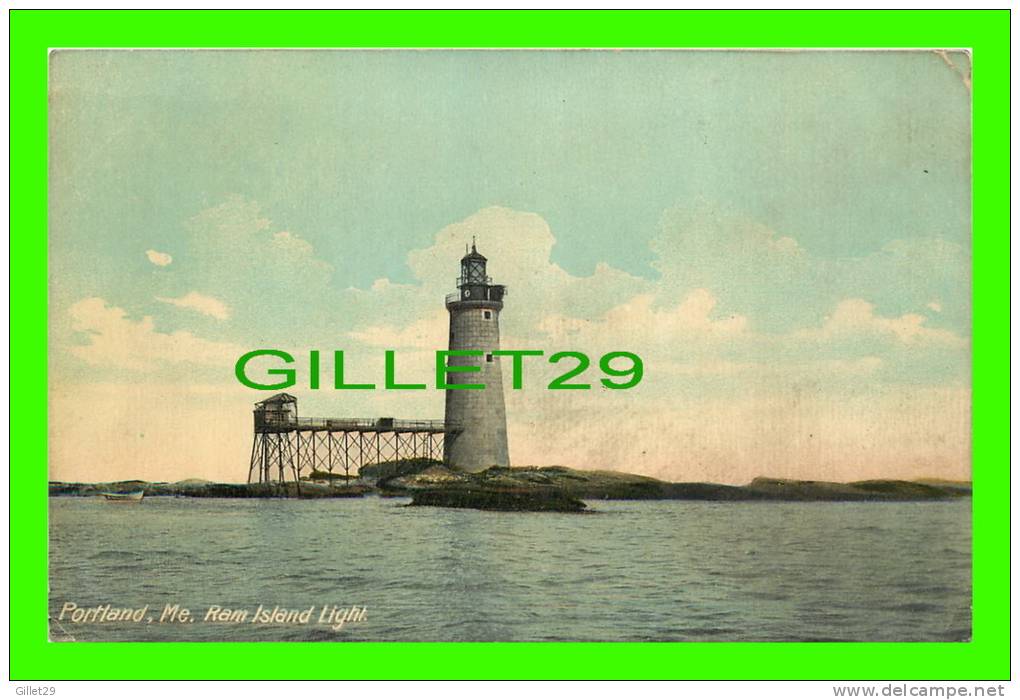 PORTLAND, MAINE - RAM ISLAND LIGHTHOUSE - THE LEIGHTON & VALENTINE CO - - Portland