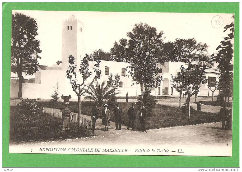 EXPOSITION COLONIALE MARSEILLE PALAIS DE LA TUNISIE - Koloniale Tentoonstelling 1906-1922