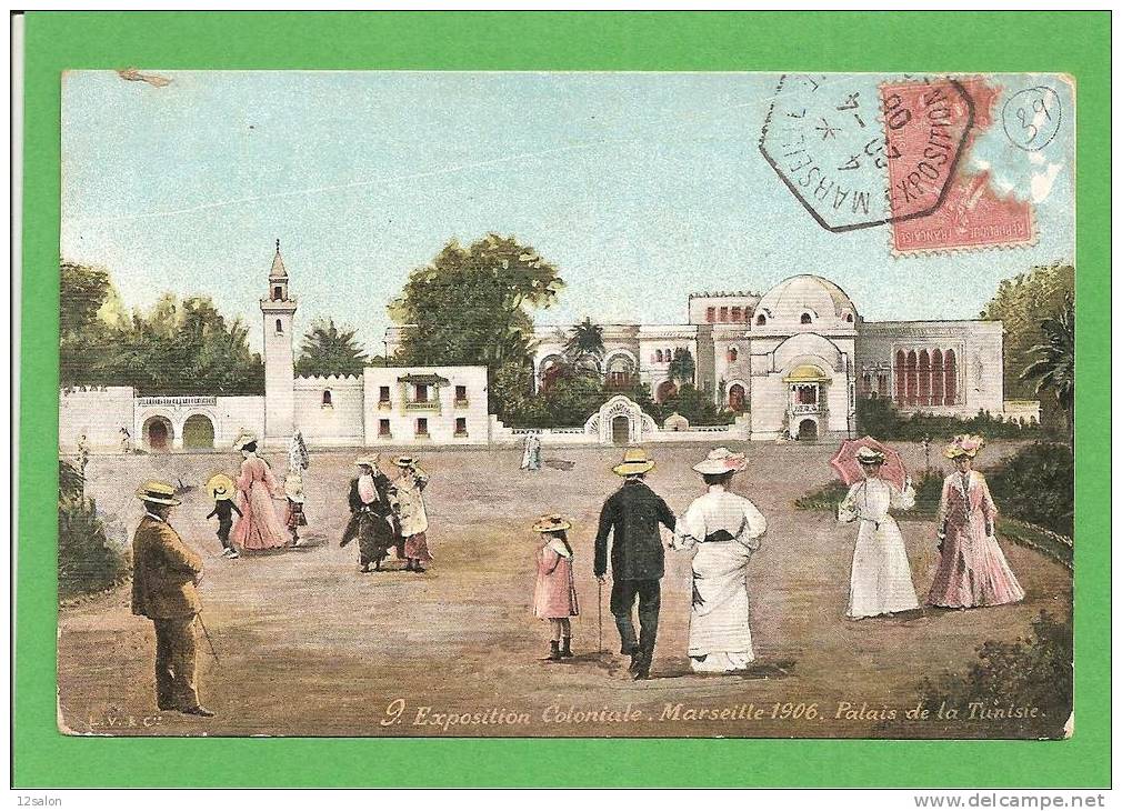 EXPOSITION COLONIALE MARSEILLE PALAIS DE LA TUNISIE - Expositions Coloniales 1906 - 1922