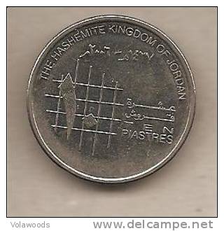 Giordania - Moneta Circolata Da 10 Piastre - Giordania