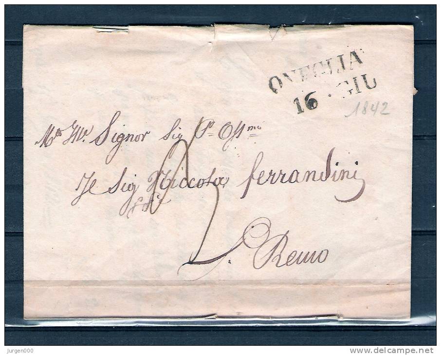 Prefilatelica 1842 OVEGLIA Per SAN REMO (GA5298) - 1. ...-1850 Prefilatelia