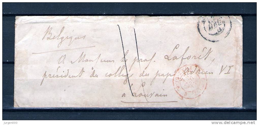 Prefilatelica 1855 ???? Per LOUVAIN (BELGIO) (GA5318) - 1. ...-1850 Prefilatelia