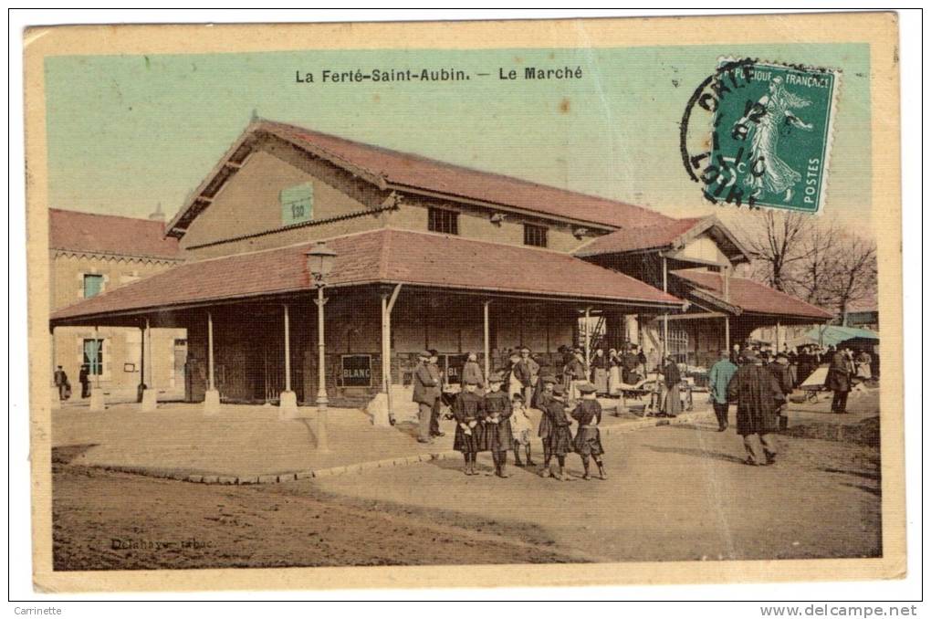 LA FERTE SAINT AUBIN - 45 - Loiret - Le Marché - La Ferte Saint Aubin