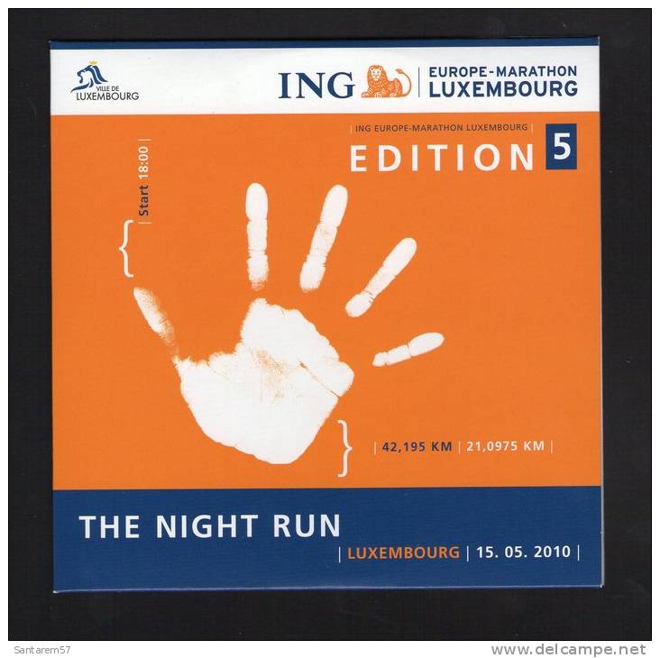 CD The Night Run Marathon Luxembourg 2010 Et Son Livret édition 2013 - Sports