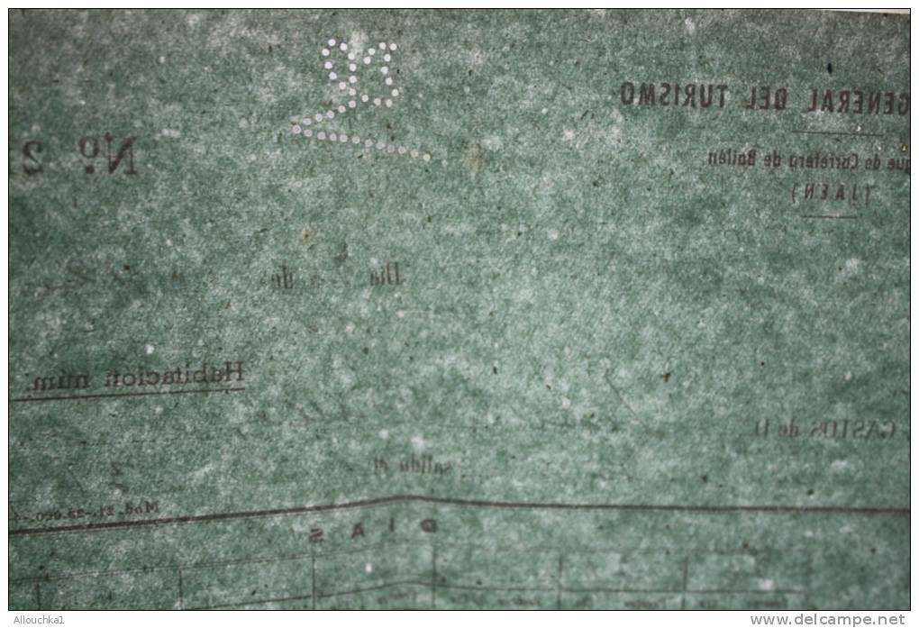 Note Provisional  Facture Direction Générale Du Tourisme Auberge De Carretero De Bailen JAEN Espagne Espagne Españ - Espagne