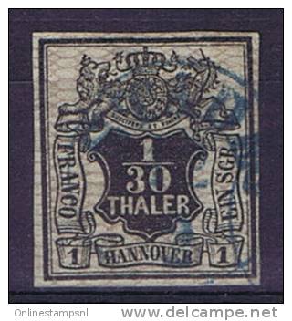 German States: Hannover: Mi Nr  10 A  Cancelled, - Hanovre